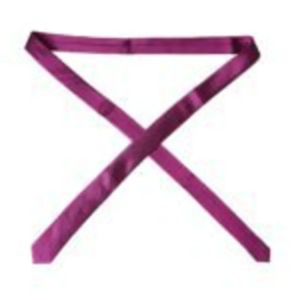 Dolce & Gabbana Purple Solid Satin Silk Adjustable Men Tie - Picture 3 of 6